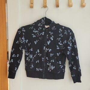 BONPOINT cherry Zip Up Hoodie 7/8 Years